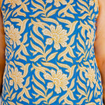 Load image into Gallery viewer, Blue Hand-Block Print Kurti and Pant