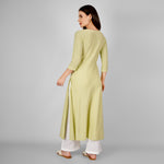 Load image into Gallery viewer, Tea Green Mint Hand-Embroidered Kurti and Pant