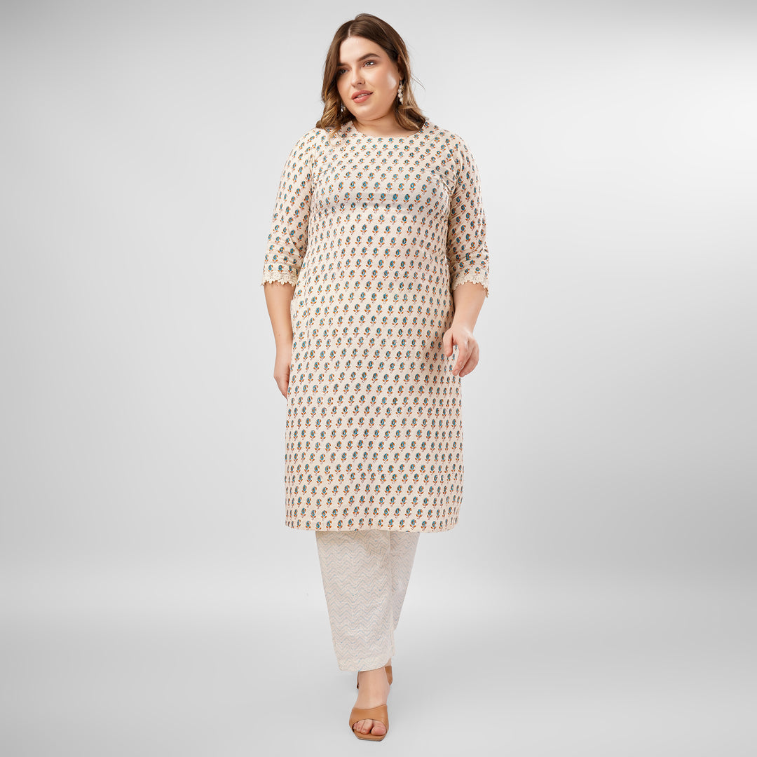 Paisley Hand-Block Print Kurti and Pant