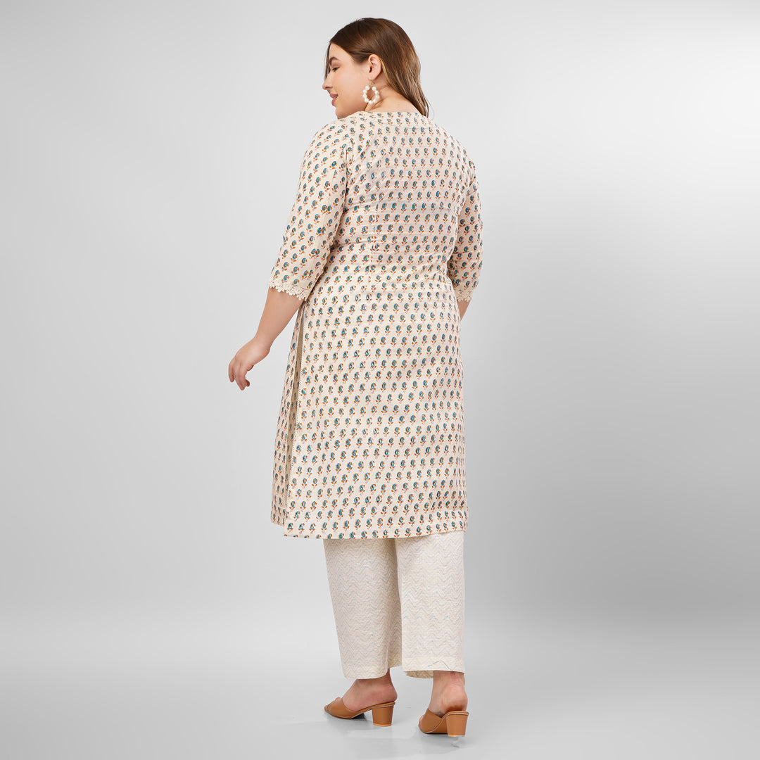 Paisley Hand-Block Print Kurti and Pant