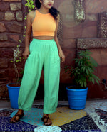 Load image into Gallery viewer, Mint Green Unisex Baggy Pant for Women and Men