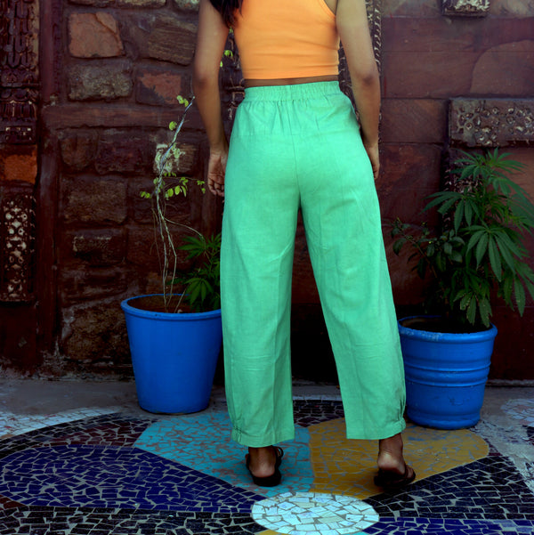 Mint Green Unisex Baggy Pant for Women and Men