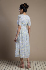 Load image into Gallery viewer, Button down print cotton maxi dress