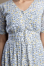 Load image into Gallery viewer, Button down print cotton maxi dress