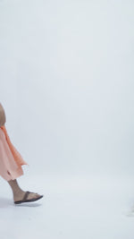 Load and play video in Gallery viewer, Peach Hand-Block Print Kurti and Pant