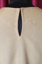 Load image into Gallery viewer, Beige Hand-Embroidered Wrap Dress