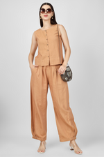 Load image into Gallery viewer, Beige Unisex Baggy Yoga Pant for Women and Men