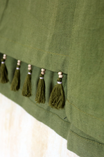 Load image into Gallery viewer, Olive Tassel Skirt