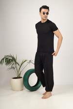 Load image into Gallery viewer, Black Unisex Baggy Pant for Women and Men