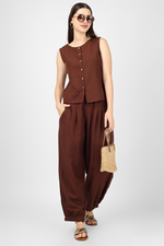 Load image into Gallery viewer, Brown Unisex Baggy Pant for Women and Men