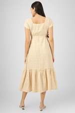 Load image into Gallery viewer, White Block Print Maxi Dress