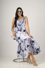 Load image into Gallery viewer, Hand Block Print Cotton Maxi Dress