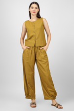Load image into Gallery viewer, Olive Unisex Baggy Pant for Women and Men