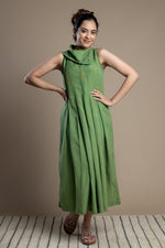 Load image into Gallery viewer, Green Collar Dress