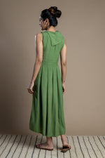 Load image into Gallery viewer, Green Collar Dress