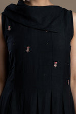 Load image into Gallery viewer, Black Collar Dress