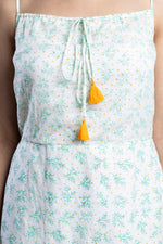 Load image into Gallery viewer, Hand-Block Printed Floral Maxi Dress