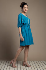 Load image into Gallery viewer, Turquoise Kaftan Dress