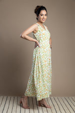 Load image into Gallery viewer, Hand-Block Printed Cotton Maxi Dress