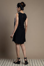 Load image into Gallery viewer, Black Bird Motif Shift Dress