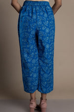 Load image into Gallery viewer, Blue Block-Print  Pant