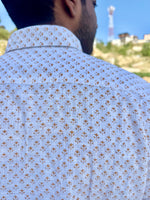 Load image into Gallery viewer, White Cotton Full Sleeve Men Shirt
