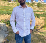 Load image into Gallery viewer, White Cotton Full Sleeve Men Shirt
