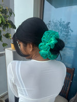 Load image into Gallery viewer, Jumbo green scrunchie
