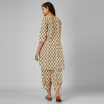 Load image into Gallery viewer, Beige Hand-Block Print Kurti and Pant (Copy)
