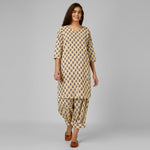 Load image into Gallery viewer, Beige Hand-Block Print Kurti and Pant (Copy)