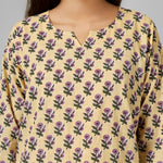 Load image into Gallery viewer, Beige Hand-Block Print Kurti and Pant (Copy)