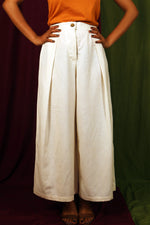 Load image into Gallery viewer, Cream Pleat Pants for Women