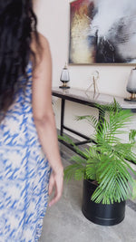 Load and play video in Gallery viewer, Blue Hand-Block Print Kurti and Pant
